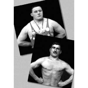  Two Bodybuilding Champions 20X30 Paper with Black Frame 