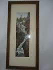 Very Vintage Framed Litho   Ten Commandments and Our Father Prayer c 