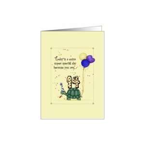  Turtle Birthday Greeting Card Toys & Games