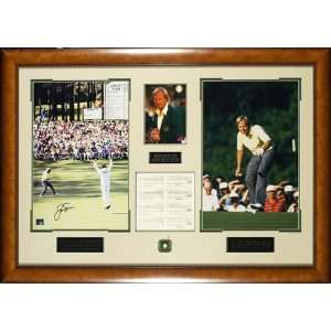   Signed & Framed   1986 Masters Championship Display