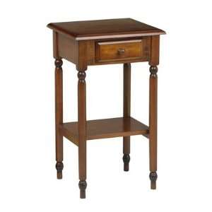  OSP Designs Knob Hill Telephone End Table, Antique Cherry 
