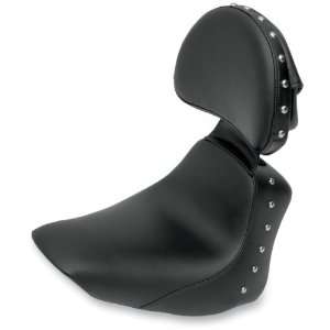 Saddlemen Renegade Heels Down Seat with Studs and Driver Backrest 806 