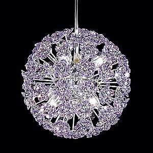  Tekno Mini Sun Sphere Strass Crystal Chandelier by James 