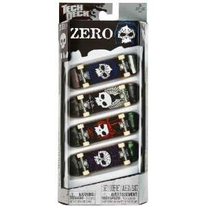  Zero Tech Deck 4 Finger Skateboard Pack Toys & Games