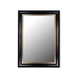  Wall Mirror With Glossy Black Finish With Champagne Liner 