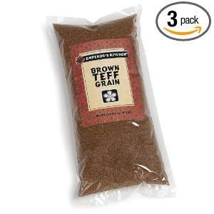 Emperors Kitchen Brown Teff Grain, 2 Pound Bags (Pack of 3)  