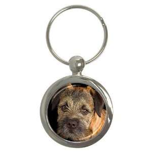 border terrier 3 Round Key Chain AA0665