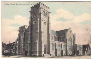 FLATBUSH BROOKLYN NEW YORK ST PAUL CHURCH EARLY 1900S  