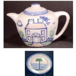  Teapot Large, Palm Tree Pattern