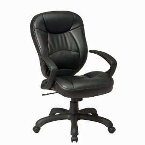  Office Star FL644 Deluxe Oversized Faux Leather Task Chair 