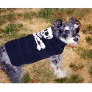 Handmade Wool Skull Dog Puppy Sweater Size XXS:  Kitchen 
