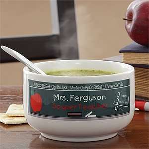 Personalized Soup Bowl for Teachers 