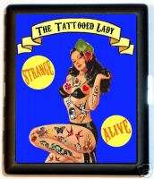 Tattooed Lady Pinup ID Cigarette Case Sideshow Pinup  