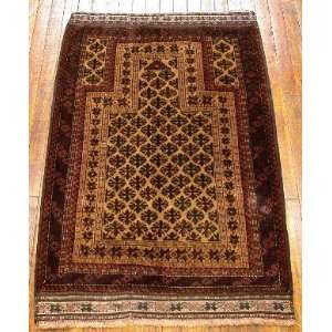   Knotted Balouch. prayer rug Persian Rug   48x211: Home & Kitchen