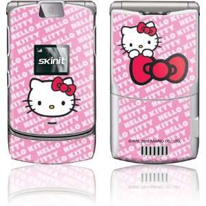  Pink Bow Peek skin for Motorola RAZR V3 Electronics