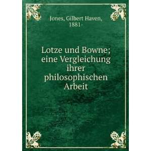  Lotze und Bowne; eine Vergleichung ihrer philosophischen 