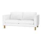 ikea slipcover karlstad blekinge white loveseat cover removable new 