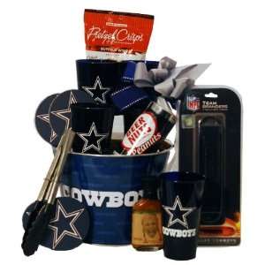 Dallas Cowboys NFL Tailgating Gift Basket  Grocery 