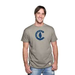  Chicago Cubs Fashion T Shirt: Majestic Select Grey 1908 
