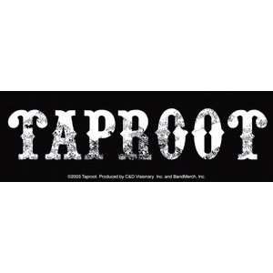 Taproot Rock Music Band Decal Sticker   Taproot/White on Black:  