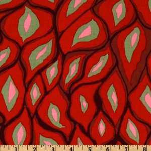  44 Wide Brandon Mably Scales Red Fabric By The Yard 