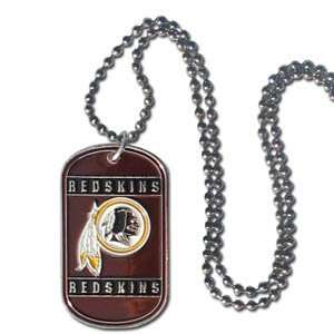  NFL Washington Redskins Dog Tag Necklace: Sports 