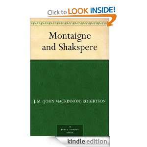   and Shakspere eBook J. M. (John Mackinnon) Robertson Kindle Store