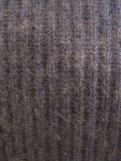   Cremieux Large Blue Heather 100% Cashmere Ribbed Sweater Crew NWT $225