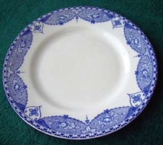 Lovely Sutherland Empire Ware England Blue Swag Plate  