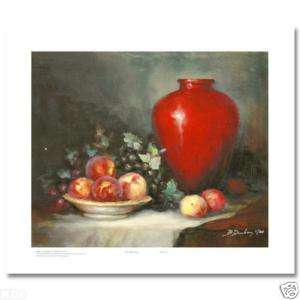 THE RED VASE BY BOBBIE DUNHAM ON CANVAS $450  