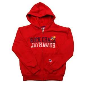 Kansas Jayhawks Youth Red Rock Chalk Fz H  Sports 