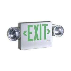   Lighting Led W/2 Heads Green Emergency Exit Sign