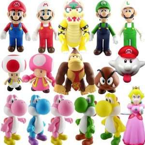  Super Mario Bros PVC Figure Collectors Set of 16 Asst B 