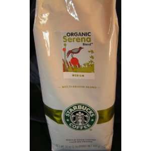  Starbucks Organic Serena Whole Bean Coffee 1 lb.