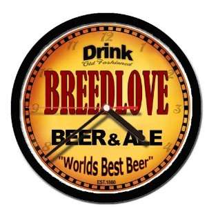  BREEDLOVE beer and ale cerveza wall clock: Everything Else