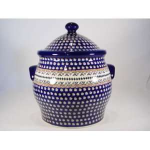  Polish Pottery Cookie Jar Lotus z1101 104