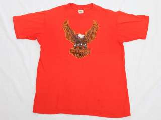 VTG 1970s HARLEY DAVIDSON EAGLE TEE T SHIRT PERFECT CONDITION CLASSIC 