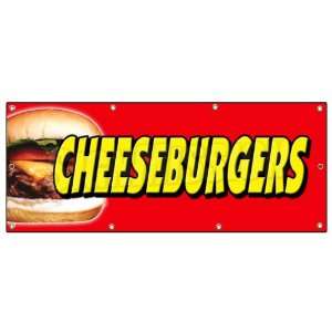   SIGN hamburger burger cheese signs char broiled Patio, Lawn & Garden