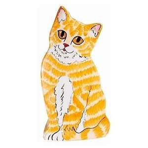  Orange Tabby Cat Vase: Home & Kitchen