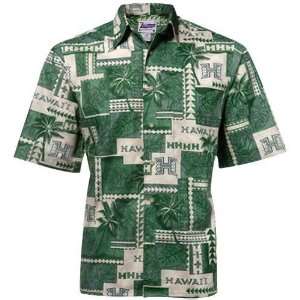 Warriors T Shirt : Reyn Spooner Hawaii Warriors Scenic Reverse Design 