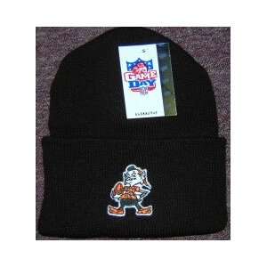   : Cleveland Browns Brownie Elf Knit Cuff Cap Brown: Sports & Outdoors