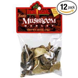 Melissas Exotic Mushroom Medley, 0.5 Ounce Bags (Pack of 12)  