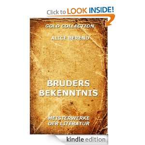 Bruders Bekenntnis (Kommentierte Gold Collection) (German Edition 