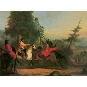   CHIEF BY ALFRED JACOB MILLER CANVAS REPRODUCTION