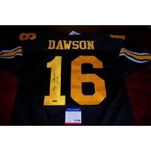 Len Dawson Signed Jersey   Purdue hof Jsa coa:  Sports 