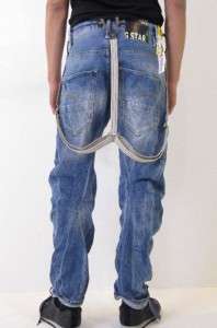 Star Jeans Arc 3D Loose Tapered Braces LT Aged T.P. Oligo Denim Blue 