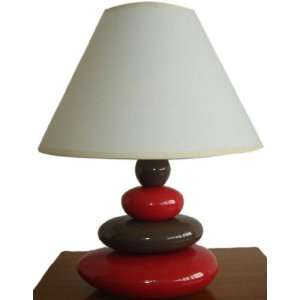  Lite Source LS 22112RED Table Lamp, Red Ceramic Body with 