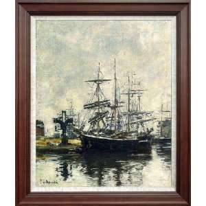  Hand Painted Oil Paintings Le Havre Sailboats Dock Basin 