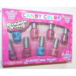 Bubble Yum Candy Color 8 Piece Set Scented Nail Polish
