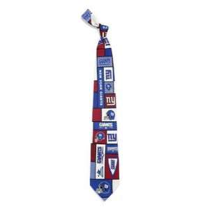 Eagles Wings New York Giants NFL Plaid Poly Mens Tie:  